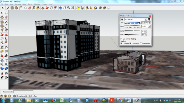 Ivanovo building on an April afternoon.